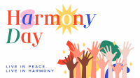 Simple Harmony Day Animation Image Preview