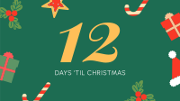 Cute Christmas Countdown Facebook Event Cover Design