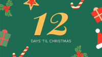 Cute Christmas Countdown Facebook Event Cover Image Preview