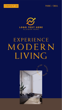 Simple Modern Living Facebook Story Design