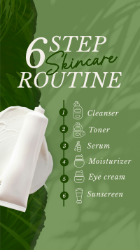 6-Step Skincare Routine Instagram story Image Preview