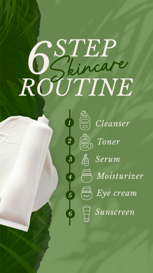 6-Step Skincare Routine Instagram story Image Preview