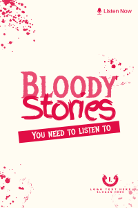 Bloody Stories Pinterest Pin Design