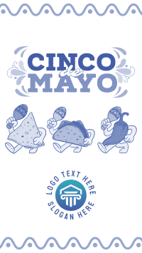 Cinco De Mayo Mascot Celebrates Facebook Story Design