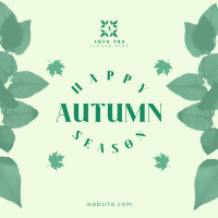 Autumn Season Leaves Instagram Post Image Preview