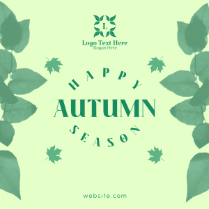 Autumn Season Leaves Instagram post Image Preview