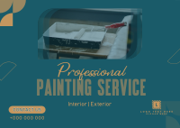 Professional Painting Service Postcard Image Preview