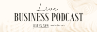 Corporate Business Podcast Twitter Header Image Preview