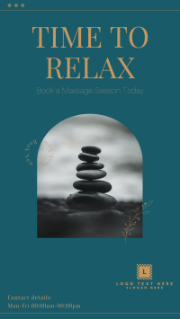 Zen Book Now Massage Facebook Story Design