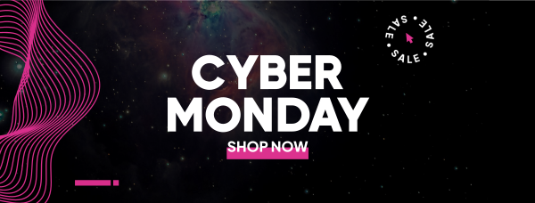 Galaxy Cyber Monday Facebook Cover Design Image Preview