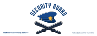 Security Hat and Baton Facebook cover Image Preview