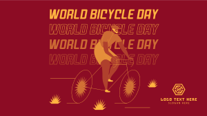 Happy Bicycle Day Animation Image Preview