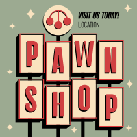 Pawn Shop Retro Instagram Post Design