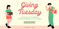 Give Love Tuesday Twitter Post Design