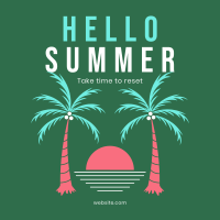 Time For Summer Instagram Post Design