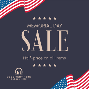 Memorial Day Sale Instagram post Image Preview