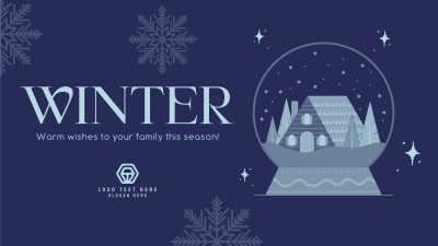 Winter Inside Globe Facebook event cover Image Preview