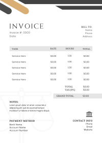 Collision Strikes Invoice Design