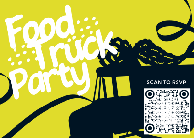 Food Truck Party Postcard Image Preview