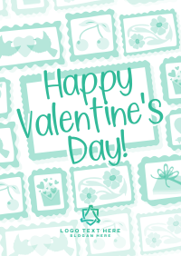 Rustic Retro Valentines Greeting Flyer Image Preview