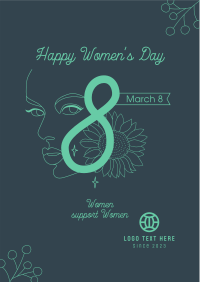 Women's Day Support Flyer Design