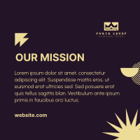 Our Mission Modern Contemporary Instagram Post Design
