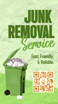 Junk Removal Service TikTok Video Design