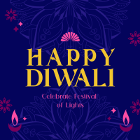 Happy Diwali Greeting Instagram post Image Preview