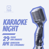 Karaoke Night Mic Instagram post Image Preview