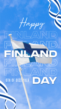 Simple Finland Indepence Day YouTube short Image Preview