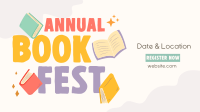 Annual Book Event Facebook Event Cover Design