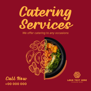 Food Catering Services Instagram post Image Preview