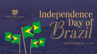 Minimalist Independence Day of Brazil Animation Preview