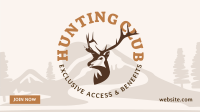  Hunting Club Deer Facebook Event Cover Design