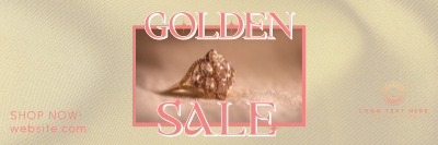 Jewelry Sale Linen Twitter header (cover) Image Preview