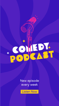 Comedy Podcast Instagram Story Design