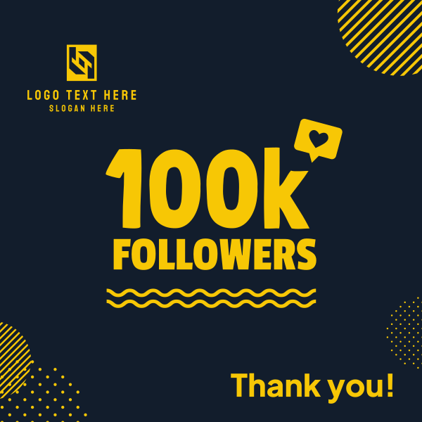 100k Followers Instagram Post Design Image Preview