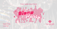 Disco Fever Party Facebook Ad Design