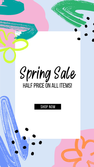 Colorful Spring Sale Instagram story