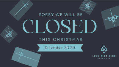 Christmas Closed Holiday Facebook event cover Image Preview