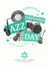 Retro Jazz Day Poster Design