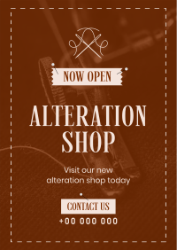 Alteration Shop Poster Design