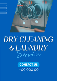 Quality Dry Cleaning Laundry Poster Design