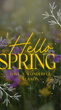 Hello Spring Instagram reel Image Preview