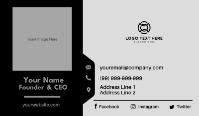 Folder Tab Business Card Image Preview