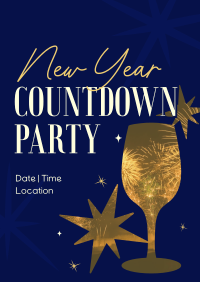 New Year Countdown Party Poster Design
