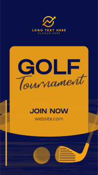 Simple Golf Tournament TikTok video Image Preview