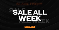 Monochromatic Pattern Black Friday Facebook ad Image Preview