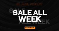 Monochromatic Pattern Black Friday Facebook Ad Image Preview