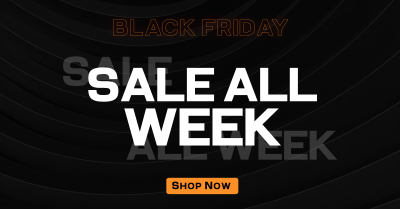 Monochromatic Pattern Black Friday Facebook ad Image Preview